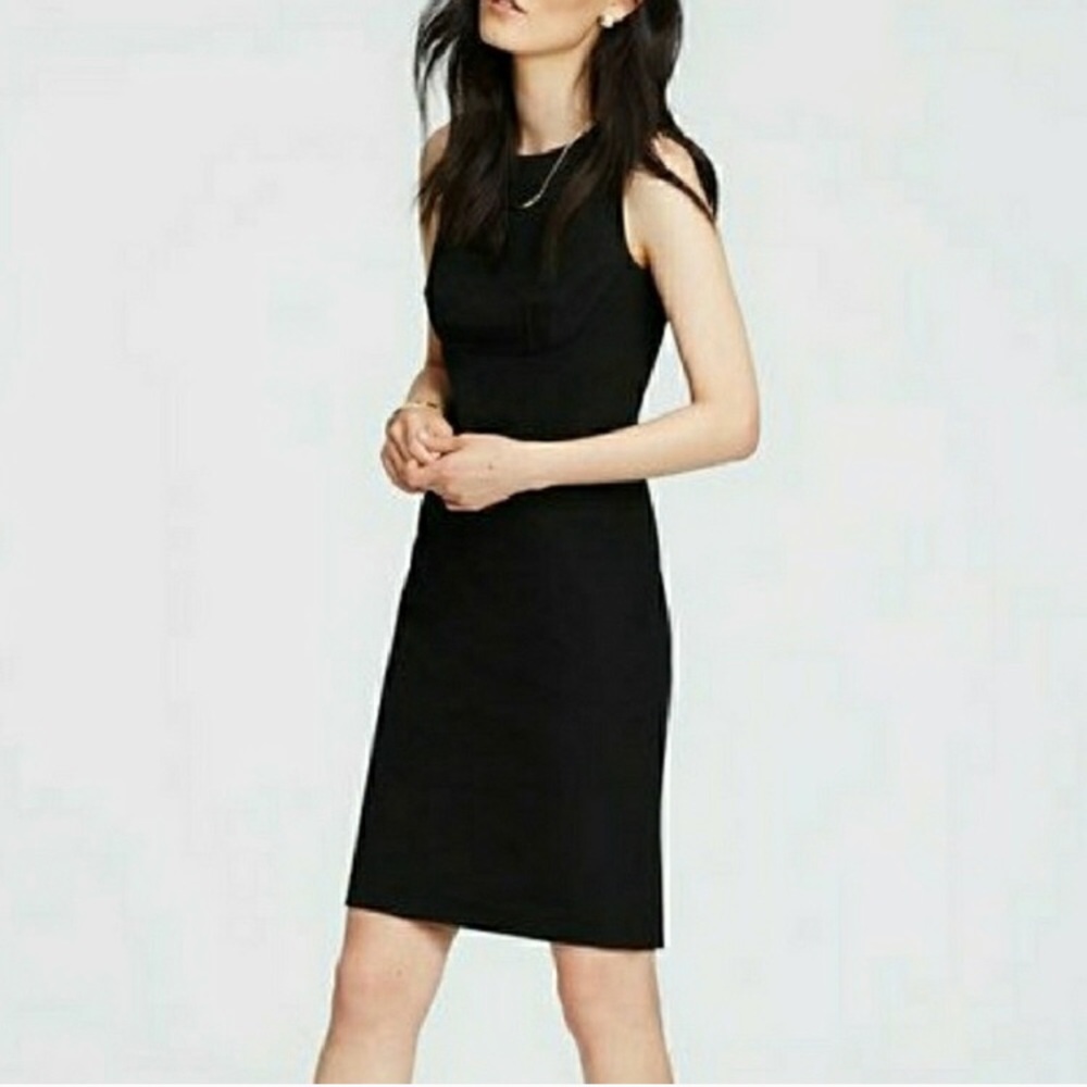 LOFT Black Sheath Dress